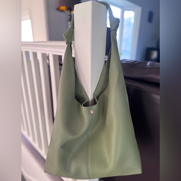Anthropologie Handbags - Anthropologie Green Hobo Bag